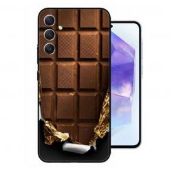 Coque Samsung Galaxy A55 5G Chocolat silicone