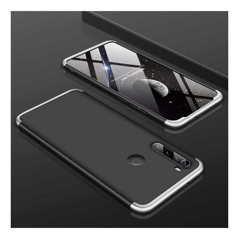 Coque Xiaomi Redmi Note 8 360 Anti Choques grise et noire