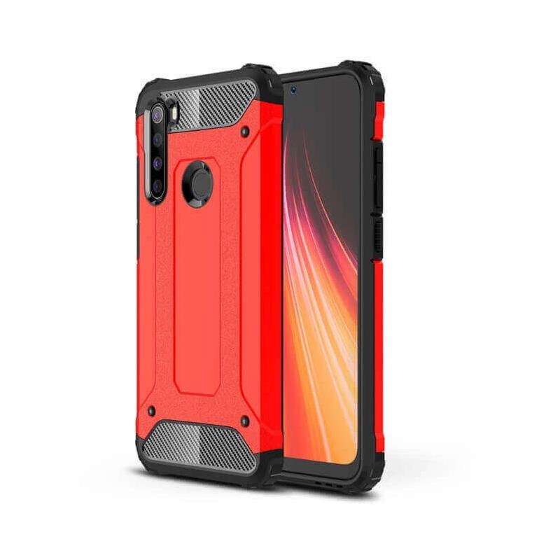 Coque Xiaomi Redmi Note 8 dual Hybride rouge