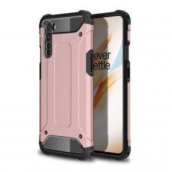 Coque Oneplus Nord double Hybride Armure rose