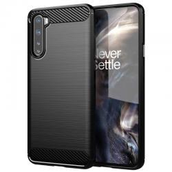 Coque Oneplus Nord TPU Carbone 3D noire