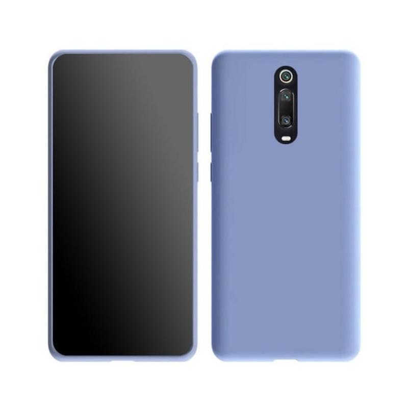 Coque Xiaomi MI 9T Silicone Liquide Douce bleue claire