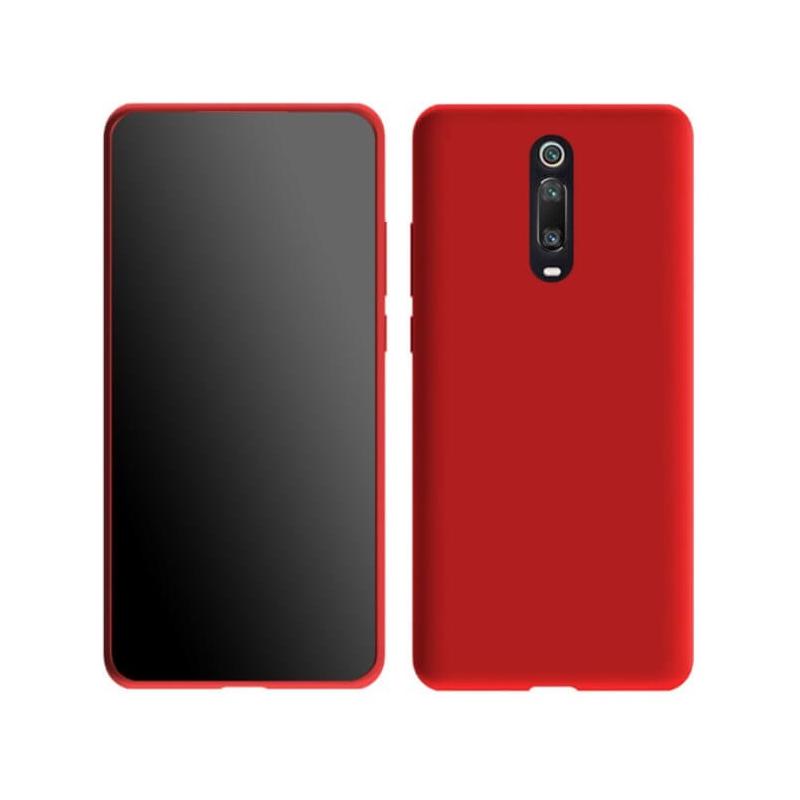Coque Xiaomi MI 9T Silicone Liquide Douce rouge
