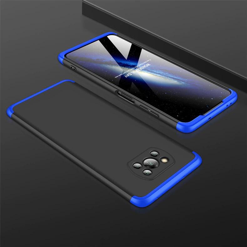 Coque 360 Pocophone X3 Pro Noire et Bleue
