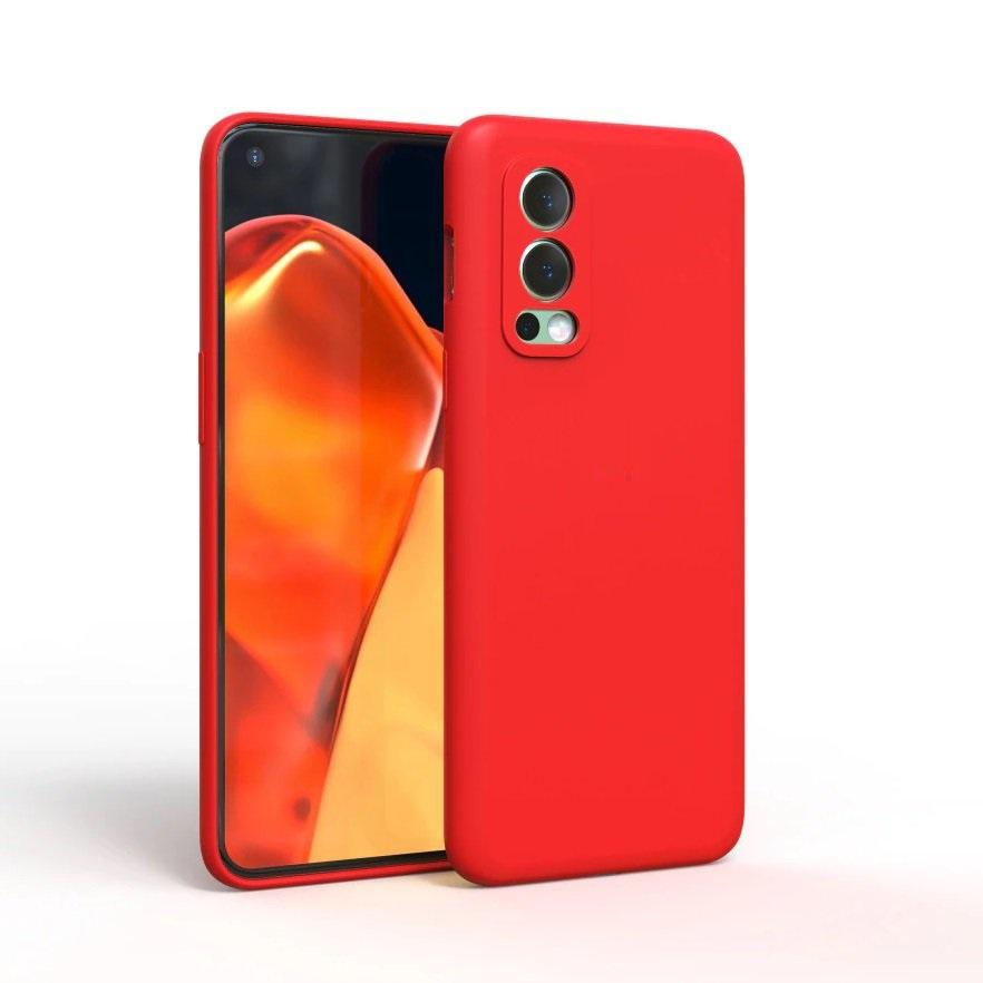 Coque OnePlus Nord 2 Silicone Liquide rouge